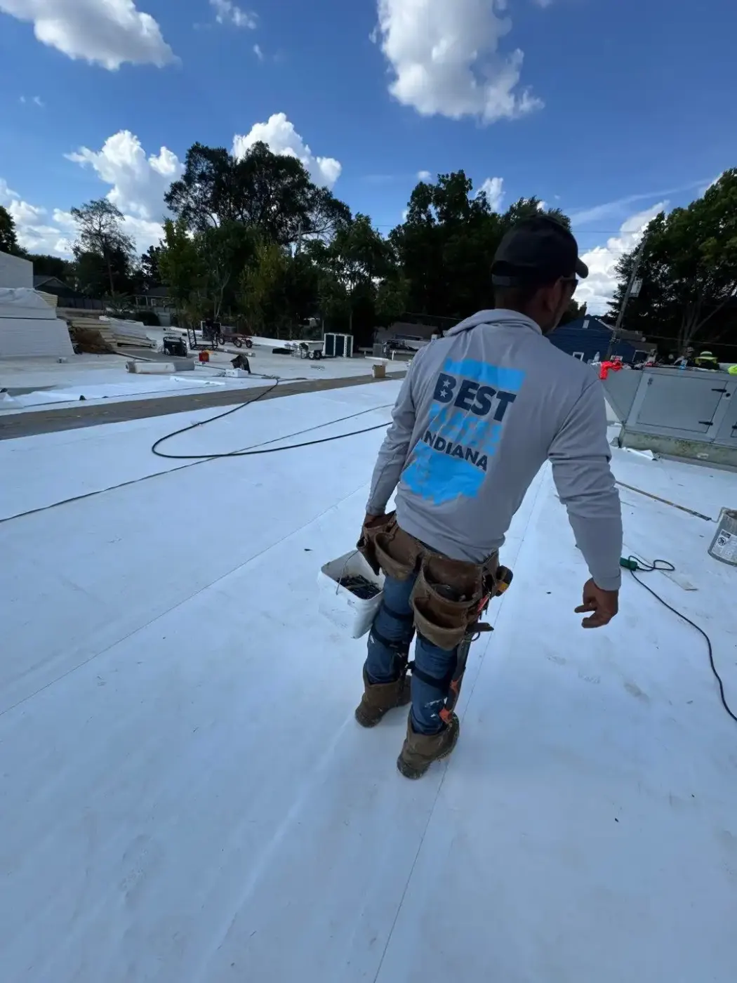 Commercial roofing by Castleton Commercial Roofing near Noblesville, IN